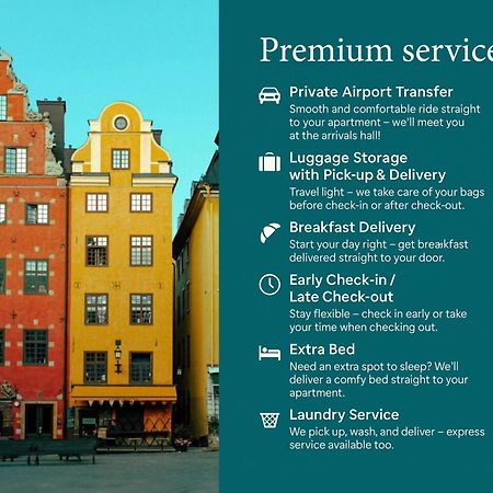 Ferienwohnung Laegenhet Med Fantastiskt Laege Stockholm Exterior foto